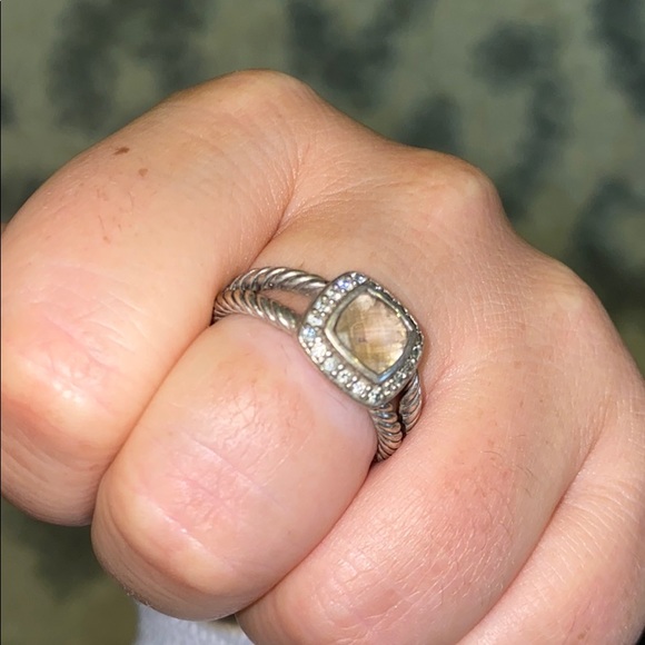 Petite Albion David Yurman Ring with Morganite - Picture 6 of 6